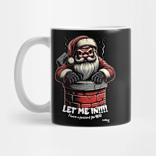 Chimney Stalker Santa - A Xmas December Claus Mug